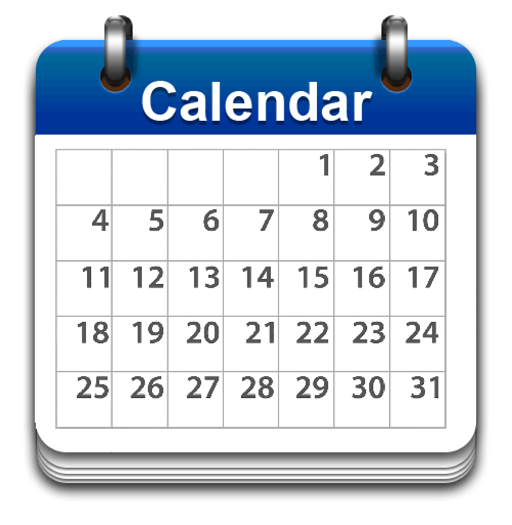 Icon showing a calendar.